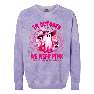 In October We Wear Halloween Colorblast Crewneck Sweatshirt