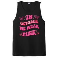 In October We Wear Pink Breast Cancer Butterflies PosiCharge Competitor Tank