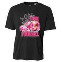 In October We Wear Pink And Watch Football Breast Cancer Cooling Performance Crew T-Shirt