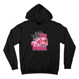 In October We Wear Pink And Watch Football Breast Cancer Hoodie