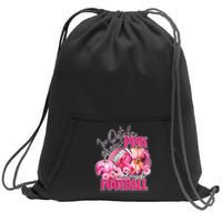 In October We Wear Pink And Watch Football Breast Cancer Sweatshirt Cinch Pack Bag