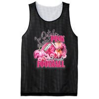 In October We Wear Pink And Watch Football Breast Cancer Mesh Reversible Basketball Jersey Tank