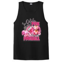 In October We Wear Pink And Watch Football Breast Cancer PosiCharge Competitor Tank