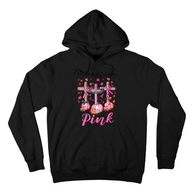 in october we wear pink jesus cross breast cancer awareness Hoodie