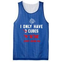 I Only Want Puzzle Cube Funny Speed Cubing Math Gift Mesh Reversible Basketball Jersey Tank