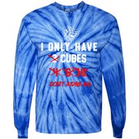 I Only Want Puzzle Cube Funny Speed Cubing Math Gift Tie-Dye Long Sleeve Shirt