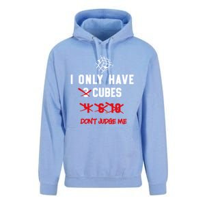 I Only Want Puzzle Cube Funny Speed Cubing Math Gift Unisex Surf Hoodie