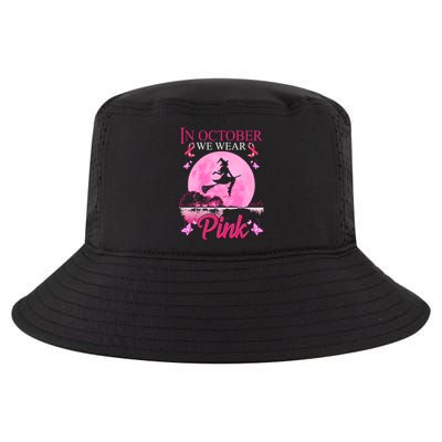 In October We Wear Pink Halloween Breast Cancer Cool Comfort Performance Bucket Hat