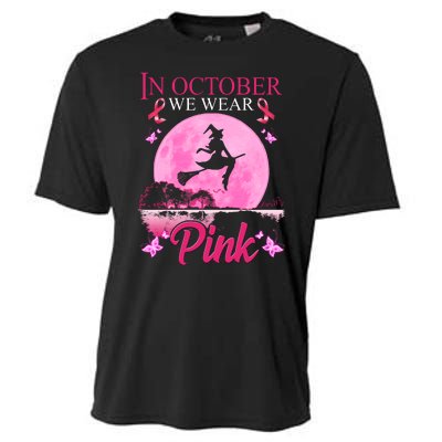 In October We Wear Pink Halloween Breast Cancer Cooling Performance Crew T-Shirt