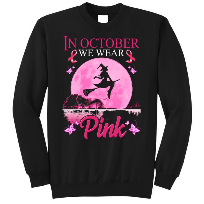 In October We Wear Pink Halloween Breast Cancer Sweatshirt