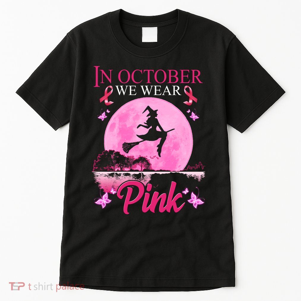 In October We Wear Pink Halloween Breast Cancer Tall T-Shirt