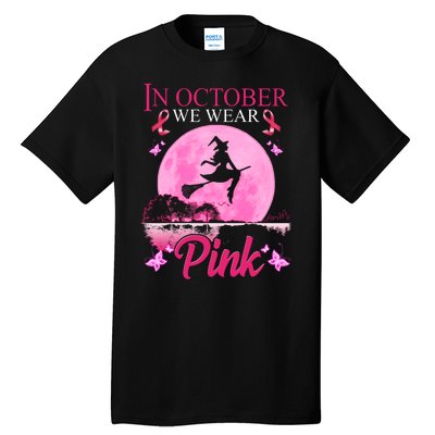 In October We Wear Pink Halloween Breast Cancer Tall T-Shirt