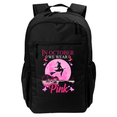 In October We Wear Pink Halloween Breast Cancer Backpack