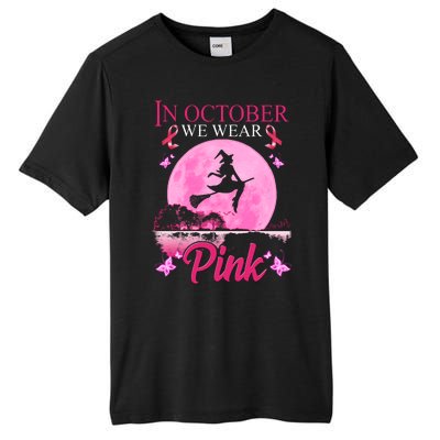 In October We Wear Pink Halloween Breast Cancer Tall Fusion ChromaSoft Performance T-Shirt