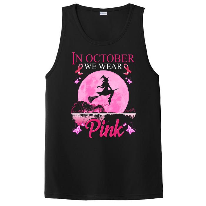 In October We Wear Pink Halloween Breast Cancer PosiCharge Competitor Tank