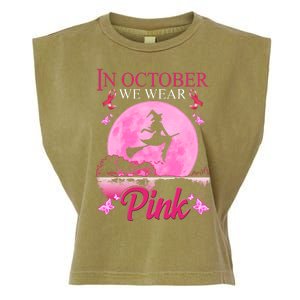 In October We Wear Pink Halloween Breast Cancer Garment-Dyed Women's Muscle Tee