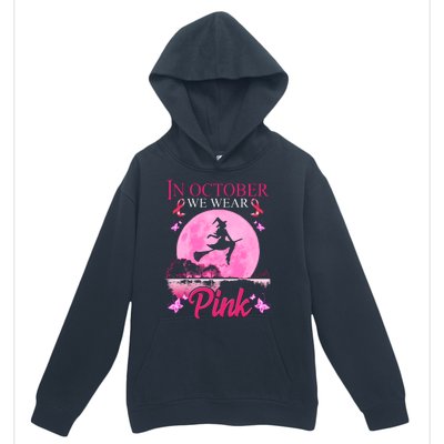 In October We Wear Pink Halloween Breast Cancer Urban Pullover Hoodie