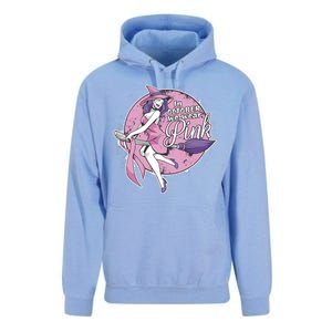 In October We Wear Pink Breast Cancer Witch Halloween Unisex Surf Hoodie