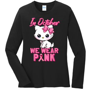 In October We Wear Cat Ladies Long Sleeve Shirt