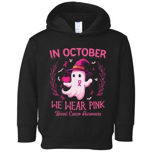 In October We Wear Pin.K Breast Cancer Awareness Women Toddler Hoodie