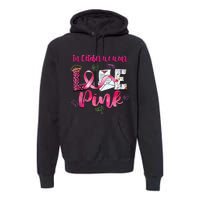 In October We Wear Love Postal Worker Breast Cancer Premium Hoodie