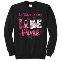 In October We Wear Love Postal Worker Breast Cancer Tall Sweatshirt