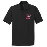 In October We Wear Love Postal Worker Breast Cancer PosiCharge RacerMesh Polo