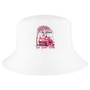 In October We Wear Pink Gnomes Truck Breast Cancer Cool Comfort Performance Bucket Hat