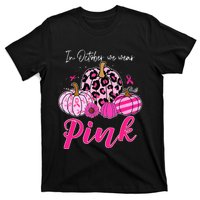 In October We Wear Pink Pumpkin Breast Cancer Awareness T-Shirt