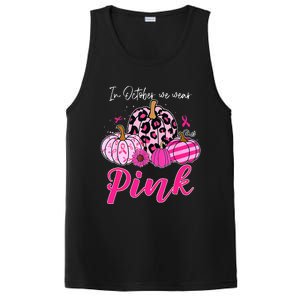 In October We Wear Pink Pumpkin Breast Cancer Awareness PosiCharge Competitor Tank