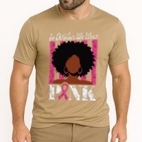 In October We Wear Pin.K Afro Woman Breast Cancer Awareness Performance Shirt