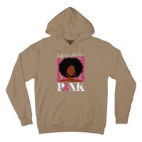 In October We Wear Pin.K Afro Woman Breast Cancer Awareness Hoodie