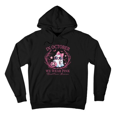 In October We Wear Pin.K Ghost Breast Cancer Awareness Hoodie