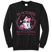 In October We Wear Pin.K Ghost Breast Cancer Awareness Sweatshirt