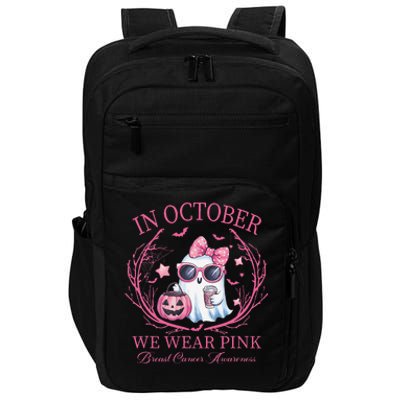 In October We Wear Pin.K Ghost Breast Cancer Awareness Impact Tech Backpack