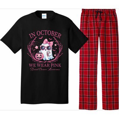 In October We Wear Pin.K Ghost Breast Cancer Awareness Pajama Set