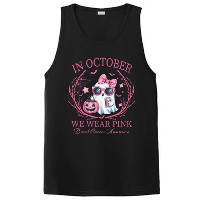 In October We Wear Pin.K Ghost Breast Cancer Awareness PosiCharge Competitor Tank