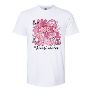 In October We Wear Retro Breast Cancer Awareness Softstyle CVC T-Shirt