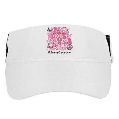 In October We Wear Retro Breast Cancer Awareness Adult Drive Performance Visor