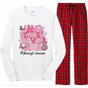 In October We Wear Retro Breast Cancer Awareness Long Sleeve Pajama Set