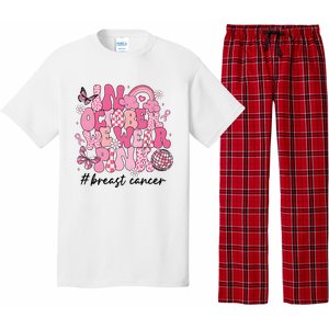 In October We Wear Retro Breast Cancer Awareness Pajama Set