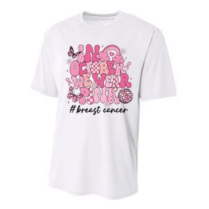 In October We Wear Retro Breast Cancer Awareness Performance Sprint T-Shirt