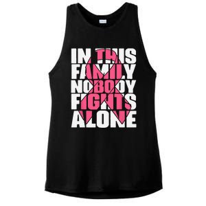 IN OCTOBER WE WEAR PINK Ribbon Leopard Pumpkin Breast Cancer Ladies PosiCharge Tri-Blend Wicking Tank