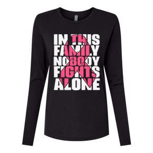 IN OCTOBER WE WEAR PINK Ribbon Leopard Pumpkin Breast Cancer Womens Cotton Relaxed Long Sleeve T-Shirt