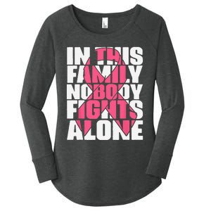 IN OCTOBER WE WEAR PINK Ribbon Leopard Pumpkin Breast Cancer Women's Perfect Tri Tunic Long Sleeve Shirt