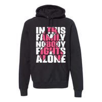 IN OCTOBER WE WEAR PINK Ribbon Leopard Pumpkin Breast Cancer Premium Hoodie