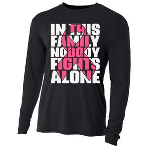 IN OCTOBER WE WEAR PINK Ribbon Leopard Pumpkin Breast Cancer Cooling Performance Long Sleeve Crew