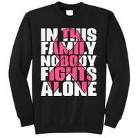 IN OCTOBER WE WEAR PINK Ribbon Leopard Pumpkin Breast Cancer Tall Sweatshirt