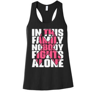 IN OCTOBER WE WEAR PINK Ribbon Leopard Pumpkin Breast Cancer Women's Racerback Tank