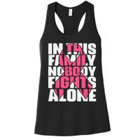 IN OCTOBER WE WEAR PINK Ribbon Leopard Pumpkin Breast Cancer Women's Racerback Tank